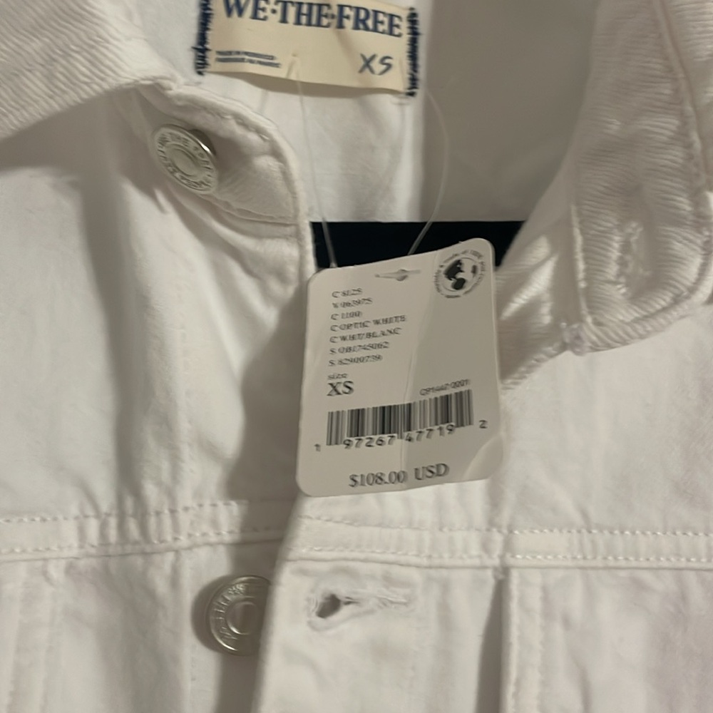 Free people Marci Cuffed Shortall (white) - Picture 4 of 4